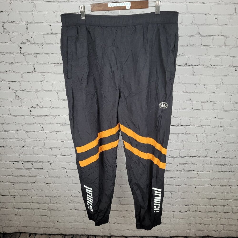 Prince Titoโs Vodka Black Nylon Drawstring Zip Pockets Jogger Pants XXL (38x29)